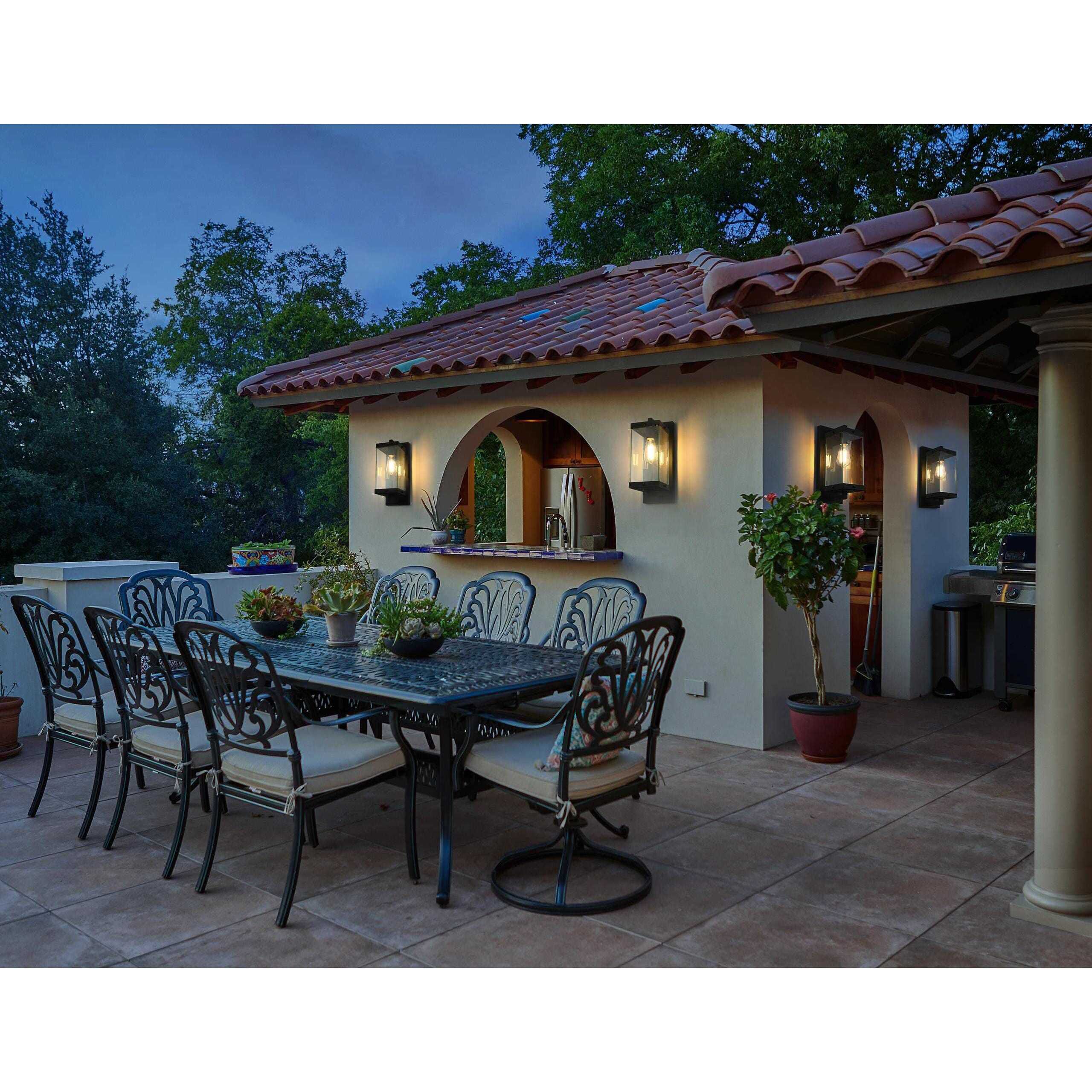 Julien 1 Light 15 inch Black Outdoor Wall Sconce