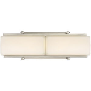 Rowan LED 15 inch Satin Platinum Bath Light Wall Light