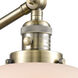 Large Bell 21 inch 3.50 watt Antique Brass Swing Arm Wall Light, Franklin Restoration