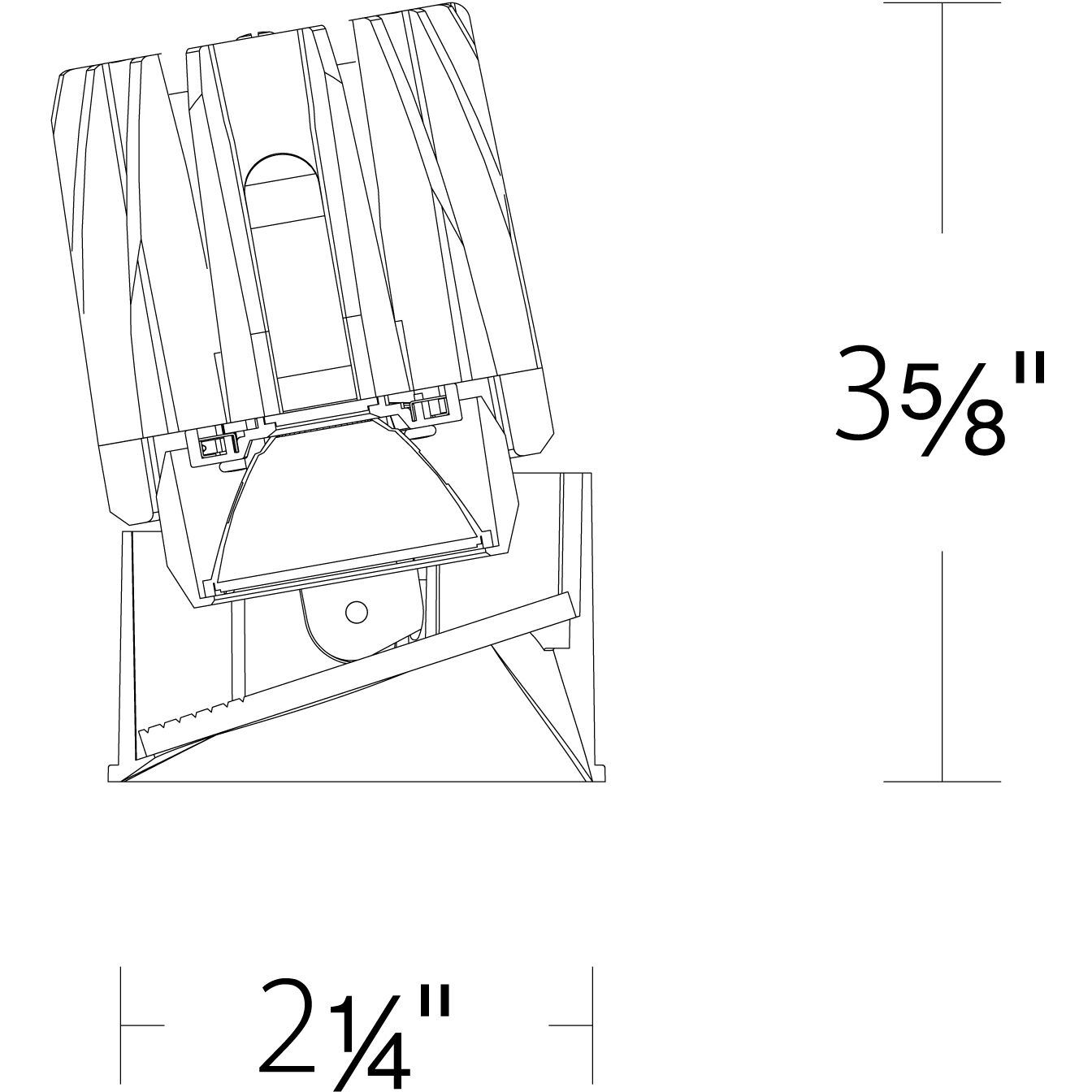 FQ Integrated LED White Recessed Trim in 1800-3000K, 2" LED