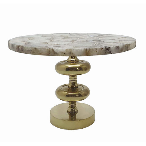 Agate 14 X 14 inch Brass Spray Cake Stand