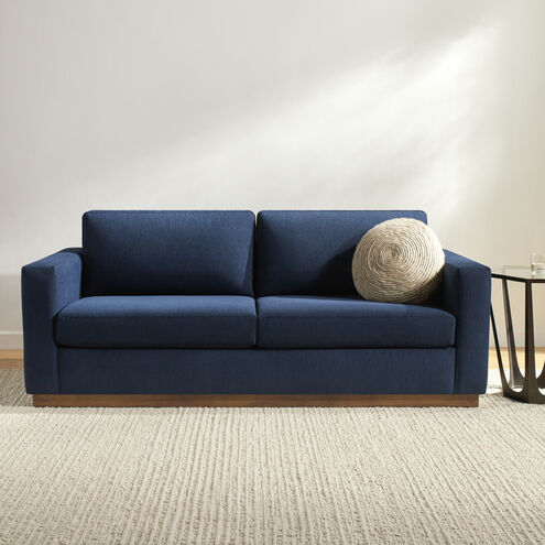 Amherst Blue / Brown Sofa
