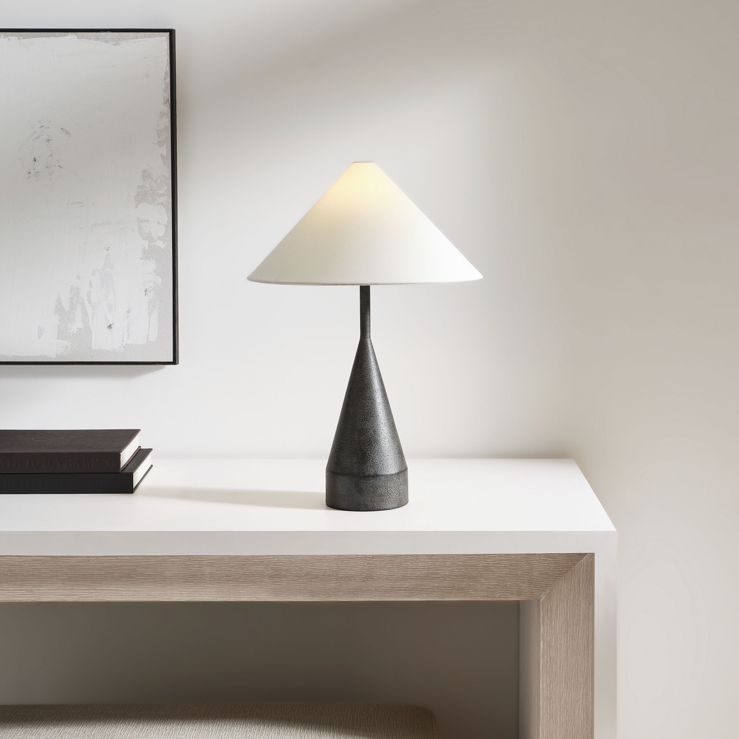 Kelly by Kelly Wearstler Brachion 20.88 inch 60 watt Black Pearl Table Lamp Portable Light