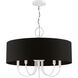 Huntington 5 Light 23 inch White Pendant Chandelier Ceiling Light