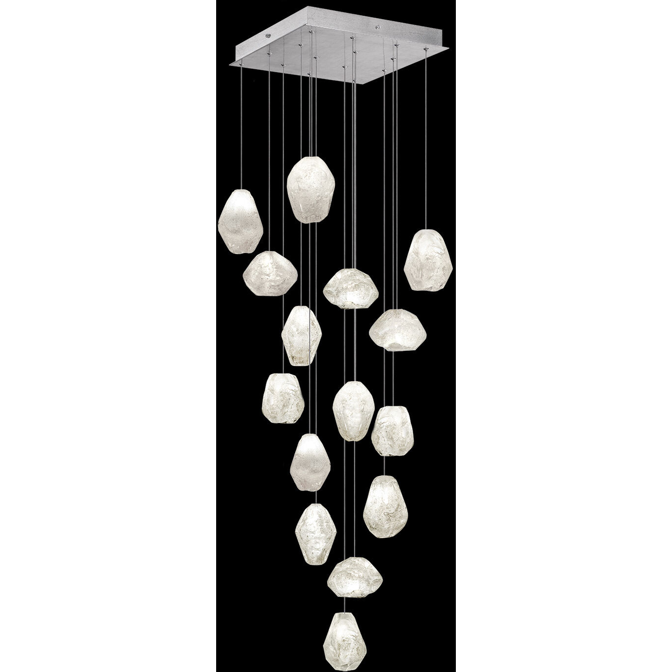 Natural Inspirations 15 Light 19 inch Silver Pendant Ceiling Light