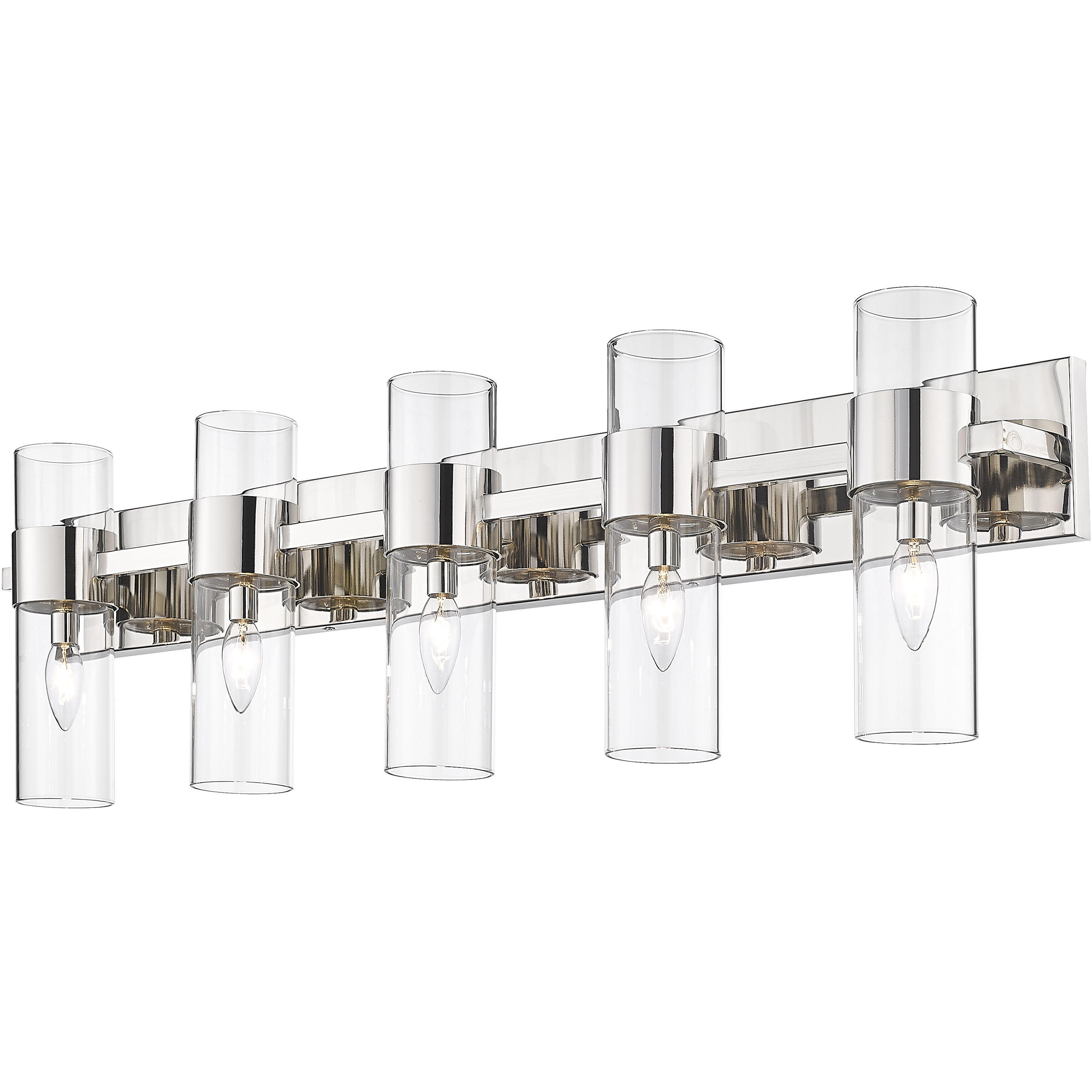 Lawson 5 Light 38 inch Polished Nickel Vanity Wall Light