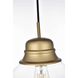 Kenna 1 Light 8 inch Satin Gold Pendant Ceiling Light