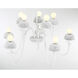 North Fork 10 Light 30 inch Sand White Chandelier Ceiling Light, Two Tier