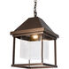 Dorset 1 Light 14.6 inch Coastal Burnished Steel Outdoor Hanging Lantern - Open Box