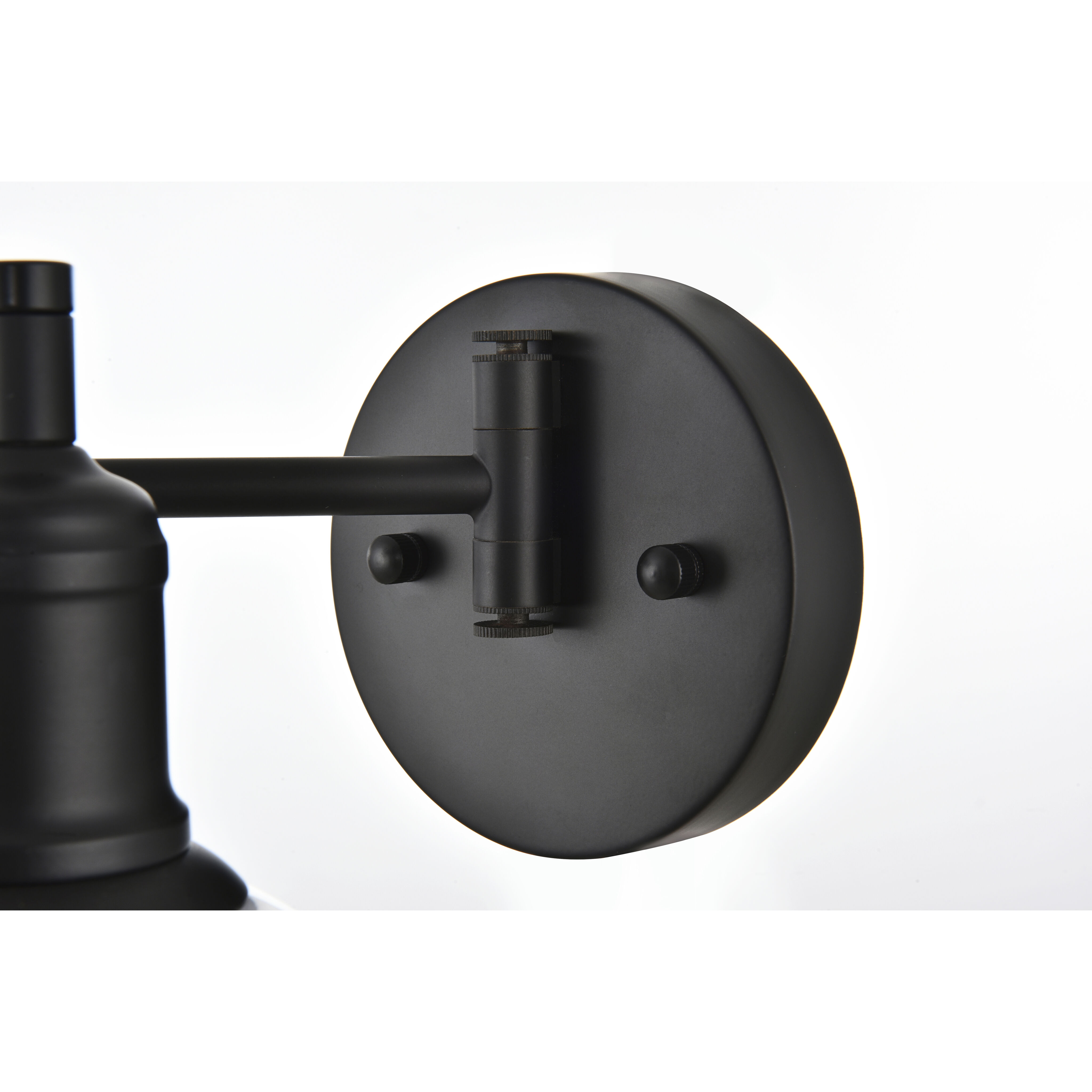 Davian 12 inch 40.00 watt Black Swing Arm Wall Sconce Wall Light