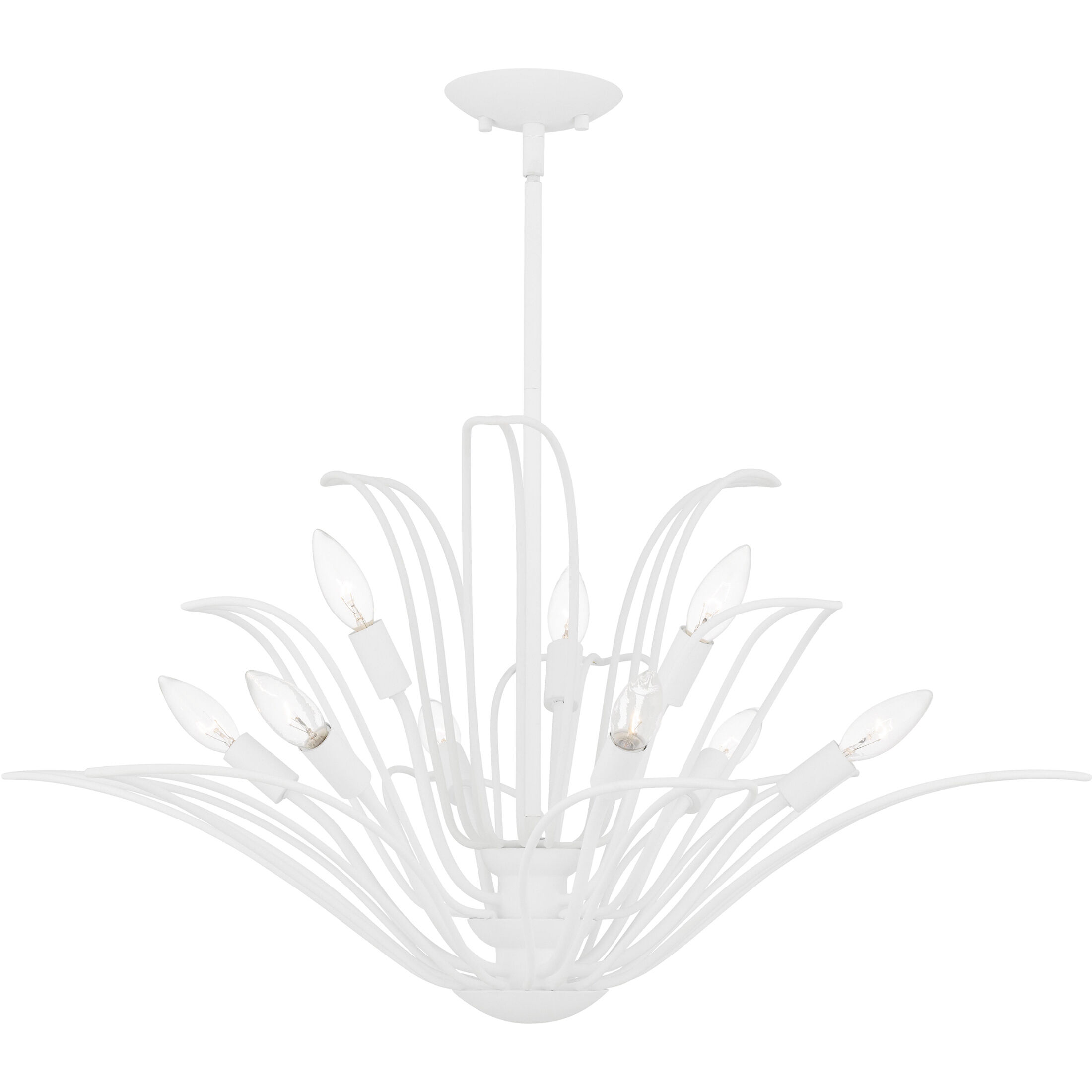 Tallulah 9 Light 32 inch Sand White Chandelier Ceiling Light
