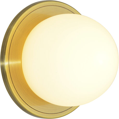 Hugo LED 6.5 inch Antique Brushed Brass Wall Sconce Wall Light