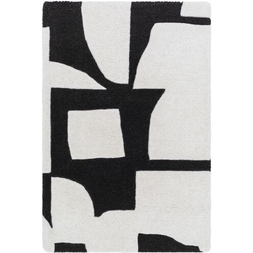 Jason Wu 36 X 24 inch Light Silver / Black Handmade Rug in 2 x 3