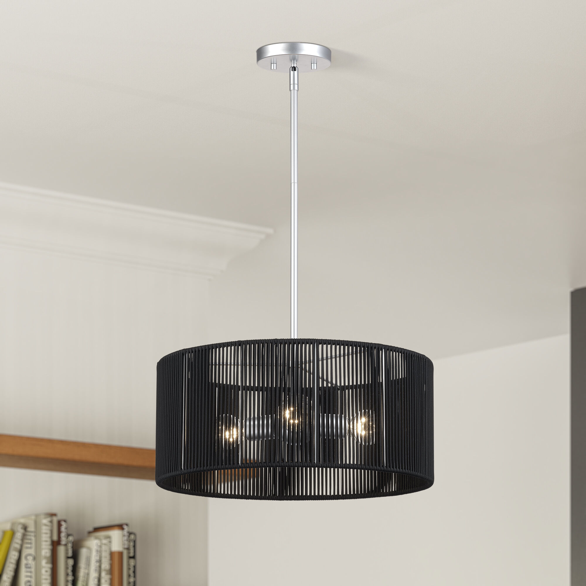 Acordia 3 Light 18 inch Painted Nickel Pendant Chandelier Ceiling Light