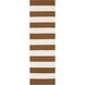 Frontier 96 X 30 inch Dark Brown, Ivory Rug