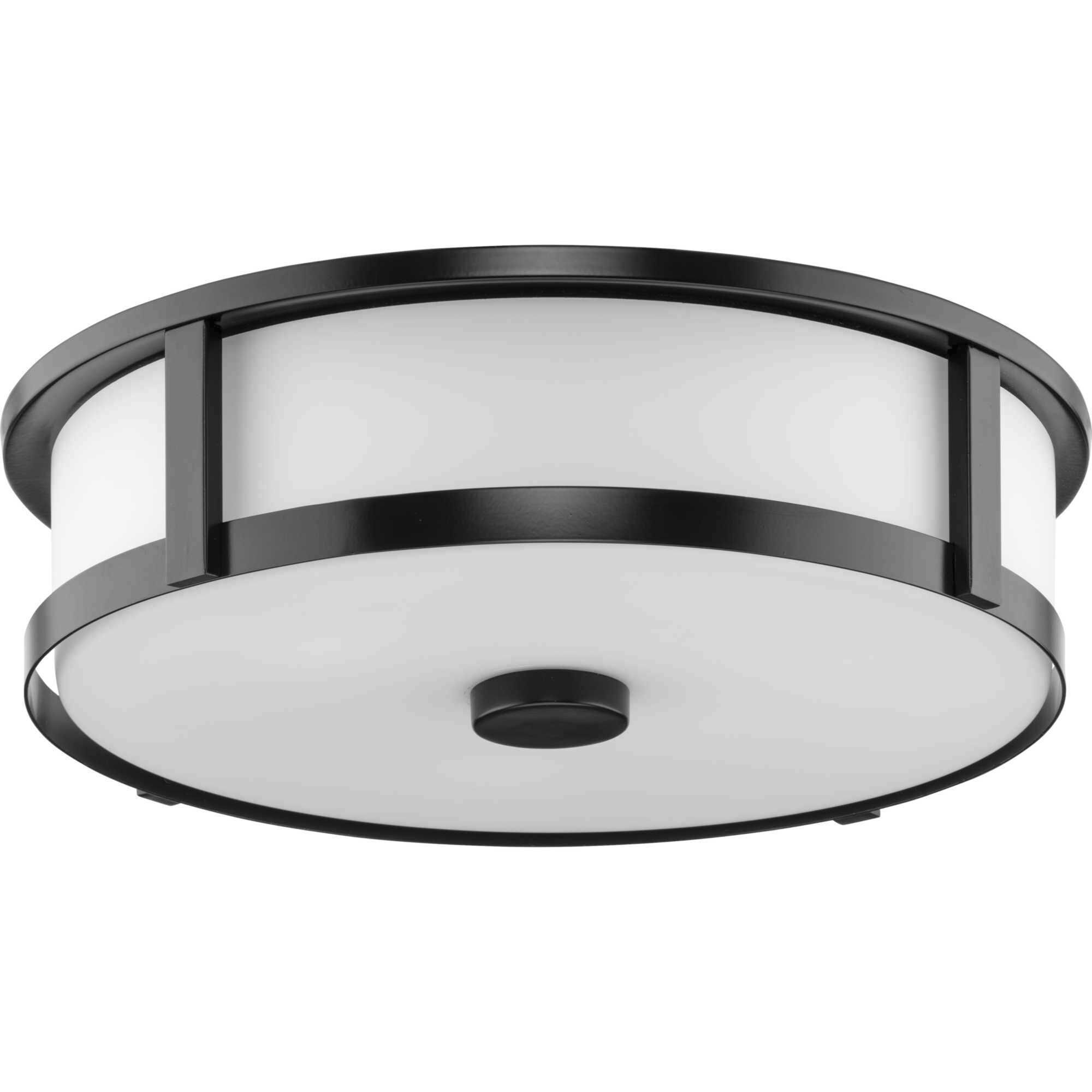 Gilliam LED 16.12 inch Matte Black Flush Mount Ceiling Light