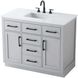 Alden 42 X 35 inch Grey Bathroom Vanity Cabinet