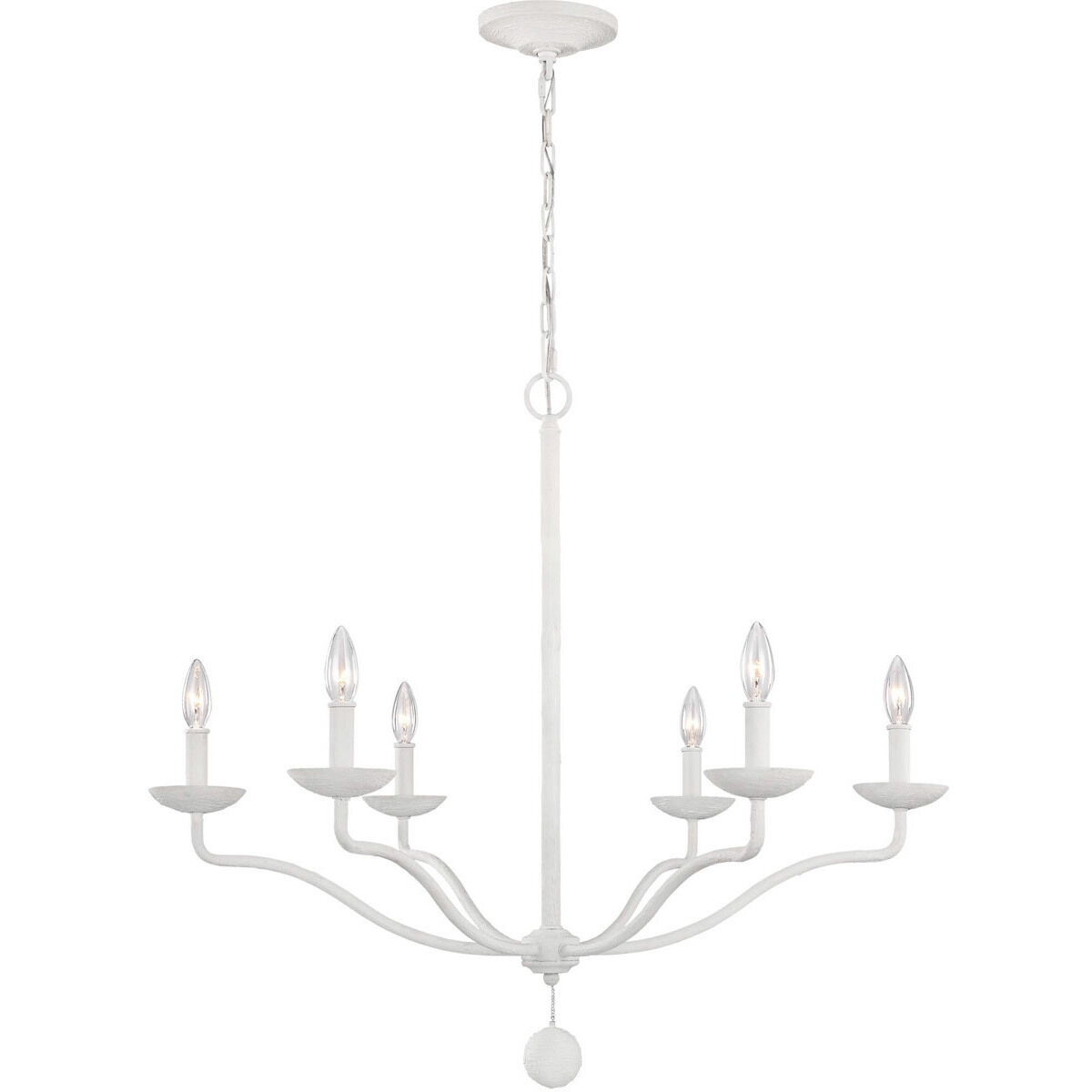 Sean Lavin Annie 6 Light 32.5 inch Plaster White Chandelier Ceiling Light