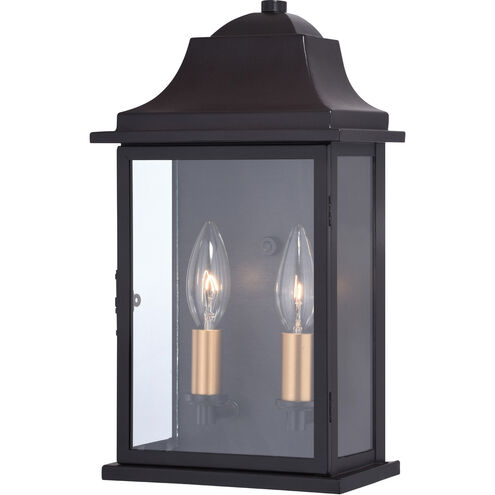 Bristol LED 13 inch Oil Burnished Bronze and Light Gold Outdoor Wall