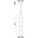 Dango LED 4 inch Oxidized Black Pendant Ceiling Light
