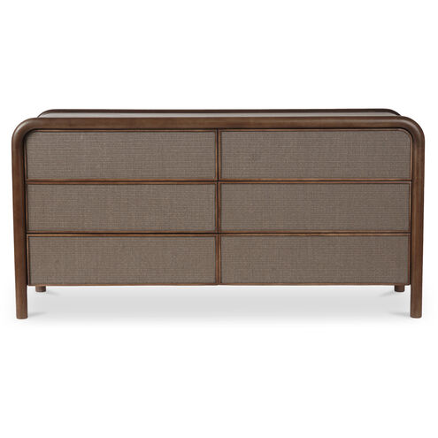 Rye Brown Dresser, 6 Drawer