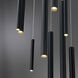 Santana LED 10 inch Satin Nickel Chandelier Ceiling Light