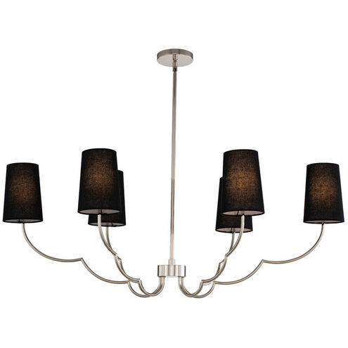 Sophia 6 Light 42 inch Polished Nickel Island Light Ceiling Light