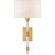 Visual Comfort Suzanne Kasler Adaline 1 Light 8 inch Antique-Burnished Brass Wall Sconce Wall Light, Small Tail SK2902AB/Q-L - Open Box