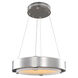 Halo 19 inch Satin Nickel Pendant Ceiling Light