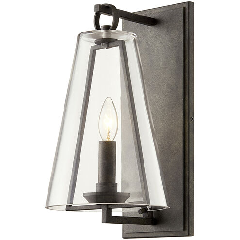 Adamson 1 Light 15.5 inch French Iron Outdoor Wall Sconce