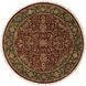 Taj Mahal 96 X 96 inch Burgundy, Black, Dark Brown, Camel, Tan Rug