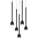 Lumenagio LED Matte Black Pendant Ceiling Light