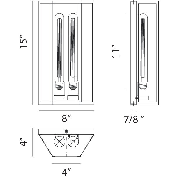 Creed Wall Sconce Wall Light in White