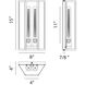 Creed Wall Sconce Wall Light in White