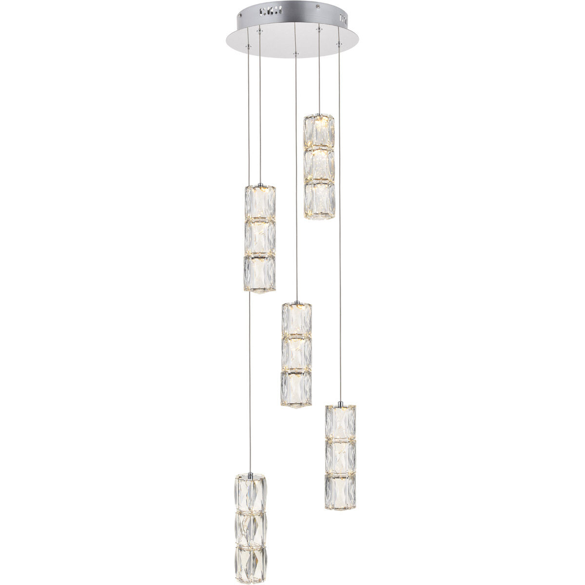 Polaris LED 12 inch Chrome Pendant Ceiling Light