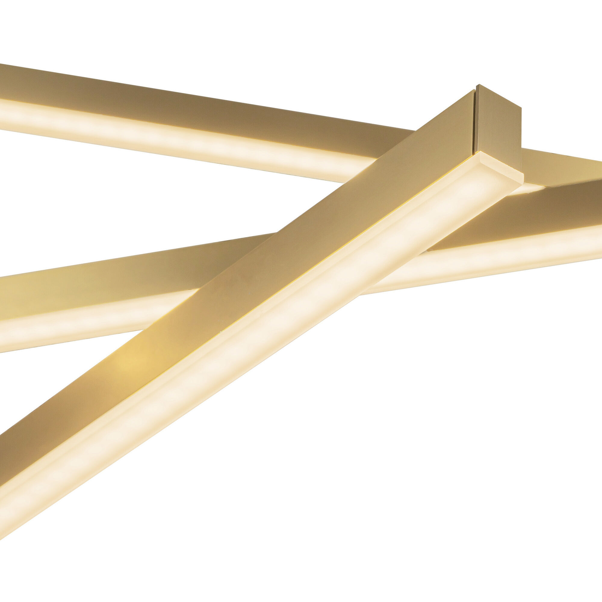 Vega LED 0.75 inch Brushed Gold Chandelier Ceiling Light