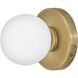 Audrey LED 5.25 inch Heritage Brass Bath Light Wall Light