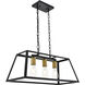 Resolute 3 Light 25 inch Brass and Black Pendant Ceiling Light