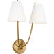 C&M by Chapman & Myers Marina Double Sconce Wall Light