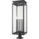 Nova 5 Light 37 inch Black Outdoor Pier Mounted Fixture