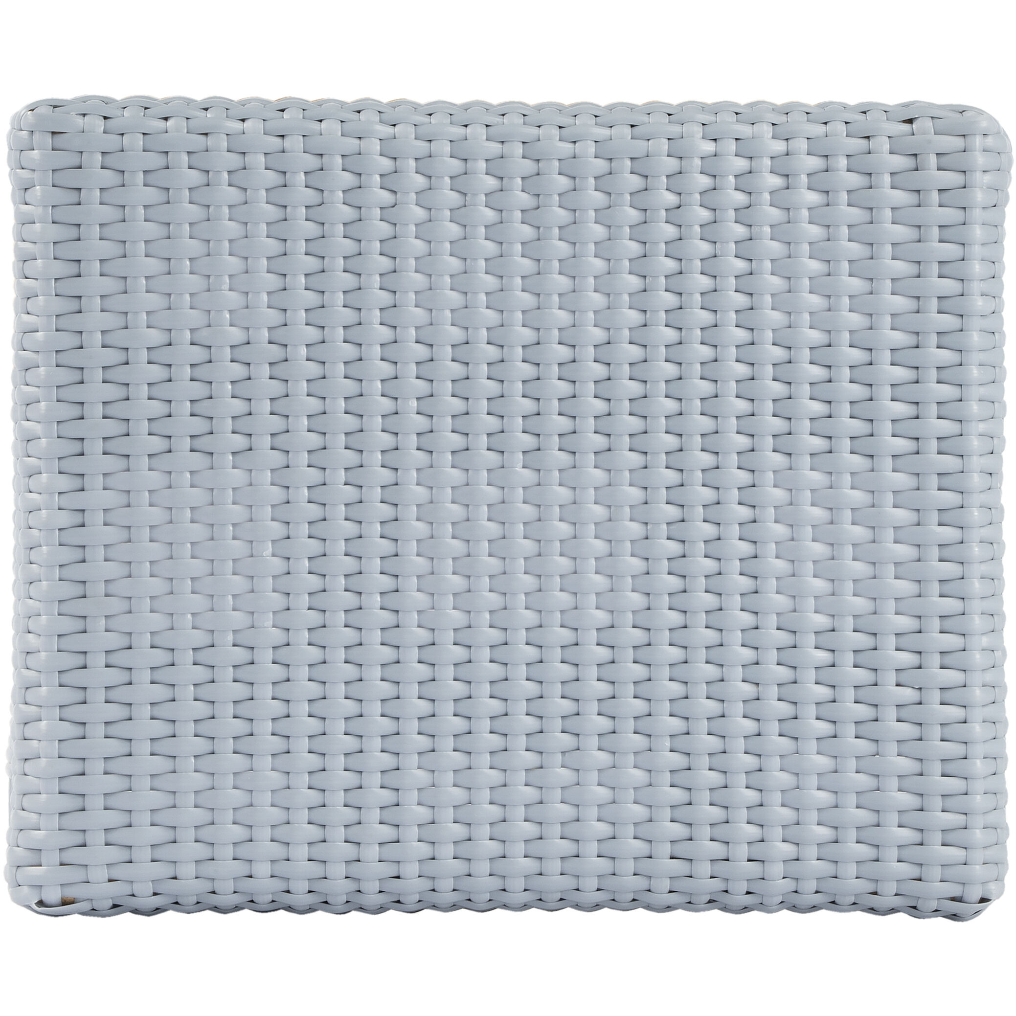 Robias Rectangular Rattan 24.5" Counter Stool in Baby Blue