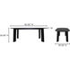 Delta 84 X 39.5 inch Black Outdoor Dining Table, Oval