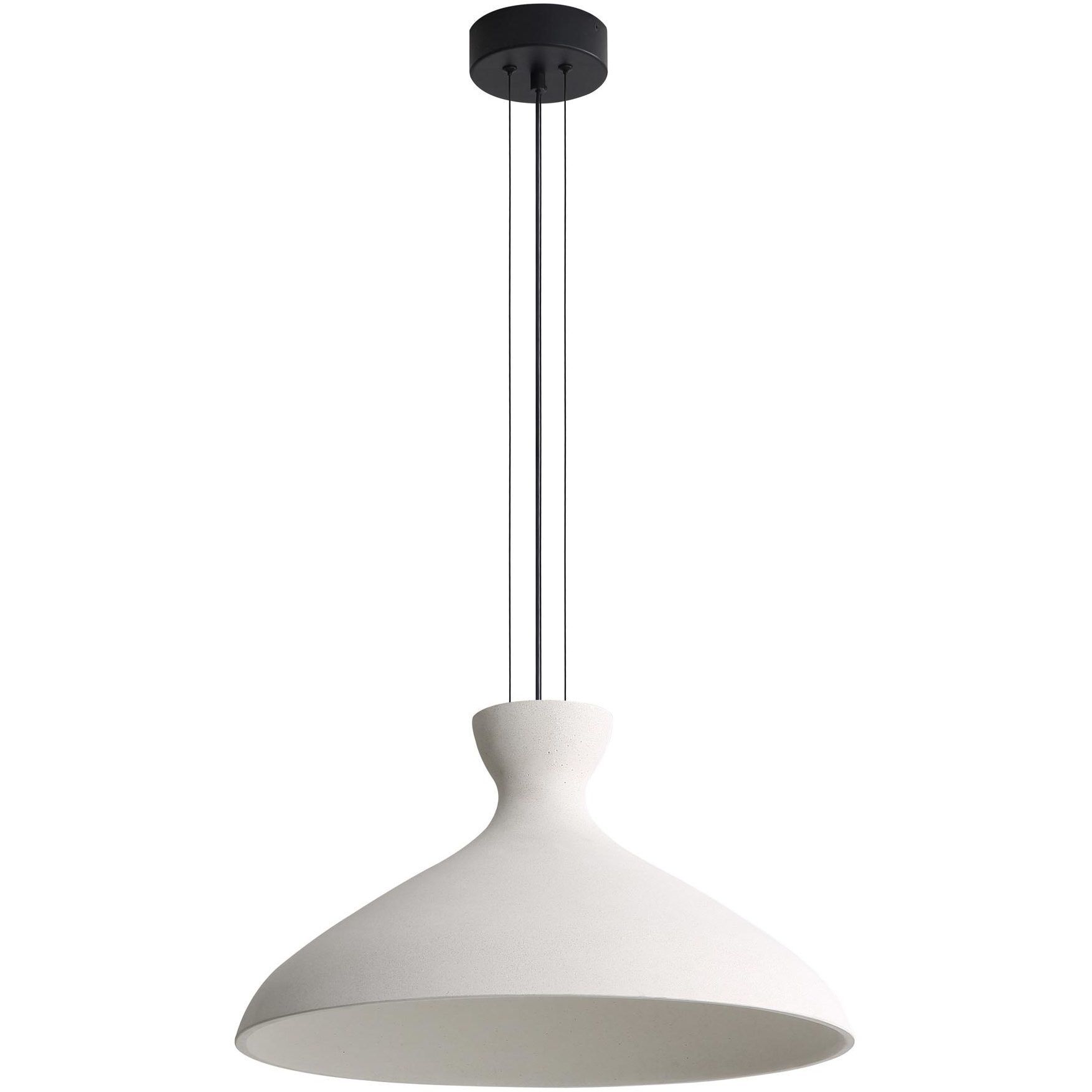 Aethera Pendant Ceiling Light in White Sandstone Cement