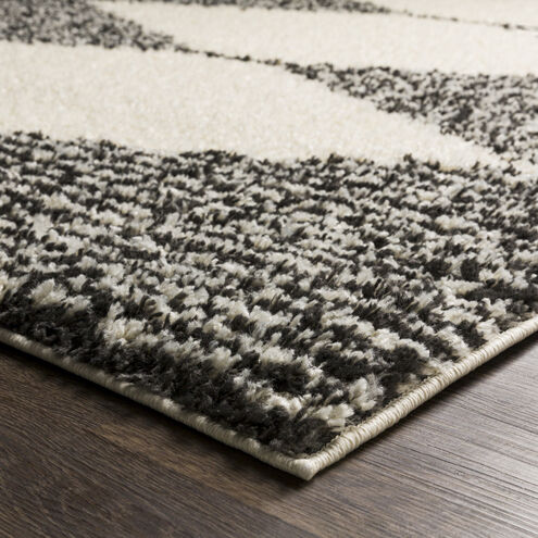 Beni Shag 108 X 79 inch Black Rug in 7 x 9, Rectangle