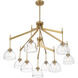 Corbin 9 Light 41 inch Warm Brass Chandelier Ceiling Light