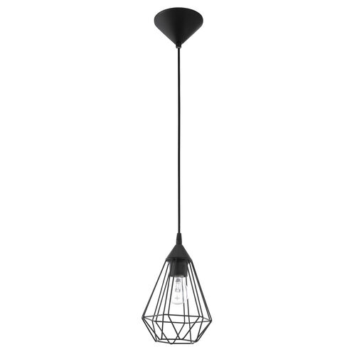 Tarbes 1 Light 7 inch Matte Black Pendant Ceiling Light