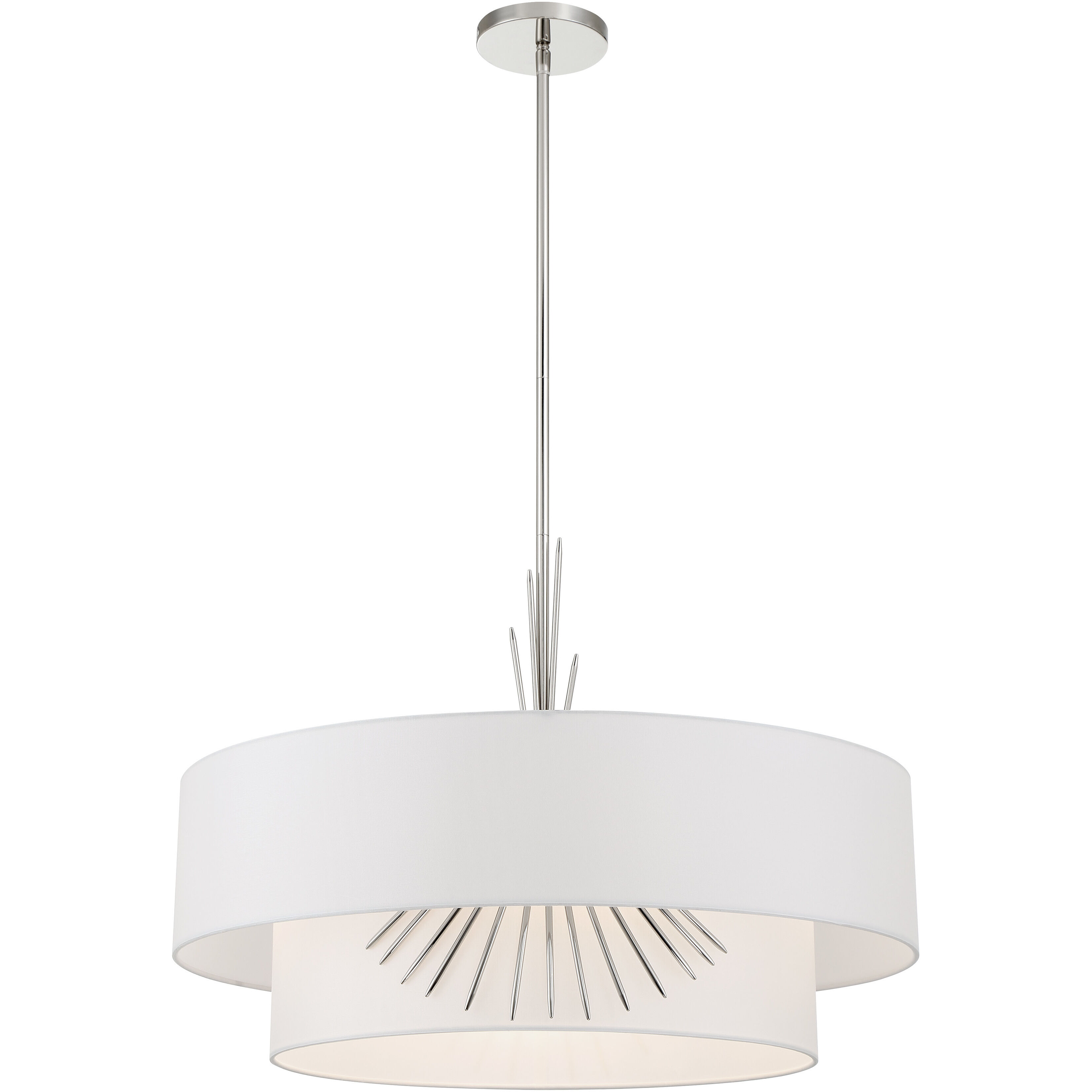 Gramercy 4 Light 25.88 inch Polished Nickel Pendant Ceiling Light