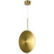 Ovni LED 2.5 inch Brass Down Pendant Ceiling Light