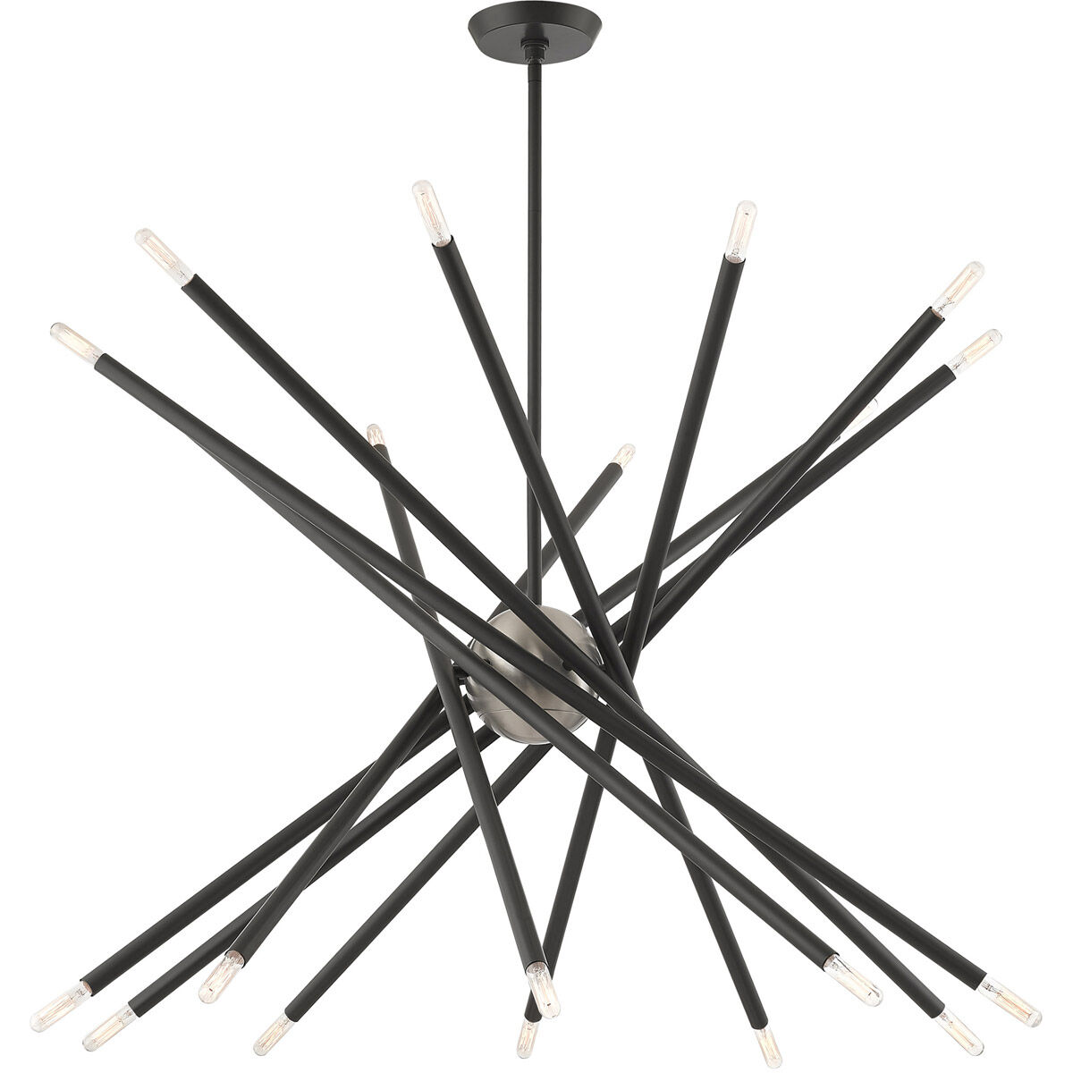 Soho 20 Light 38 inch Scandinavian Gray Chandelier Ceiling Light