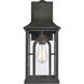 Triumph 1 Light 18 inch Textured Black Outdoor Sconce